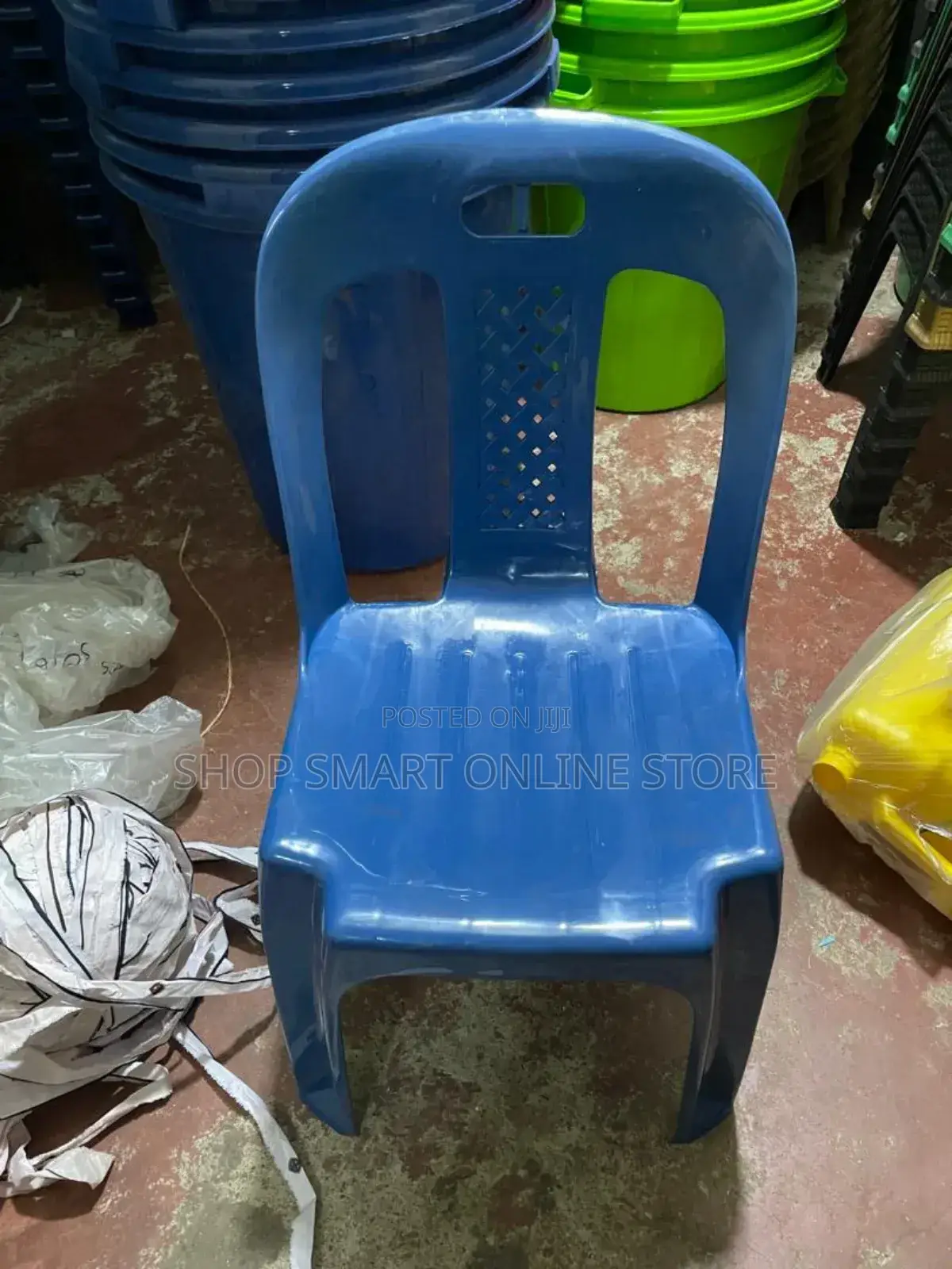 Armless Blue Plastic Chairs Plastic Chairs