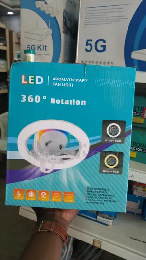 360 Degree Rotating Socket Mount Led Light Ceiling Fan With Remote