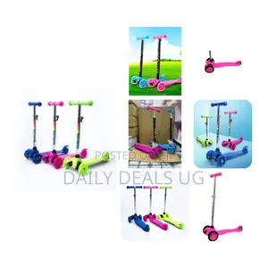 Mini Kick Runner Scooter for Kids 4 Wheels Plastic Skate Scooter