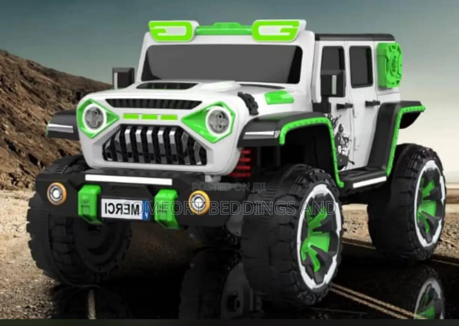 Big Rechargeable Toy Car White