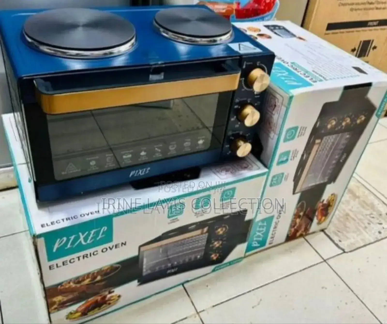 Pixel 26 Litres Electric Oven With Two Hot Plates.