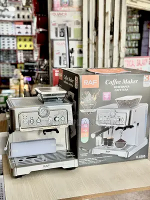 Raf Coffee Maker 2-in-1 Coffee Bean Grinder and Espresso Machine.