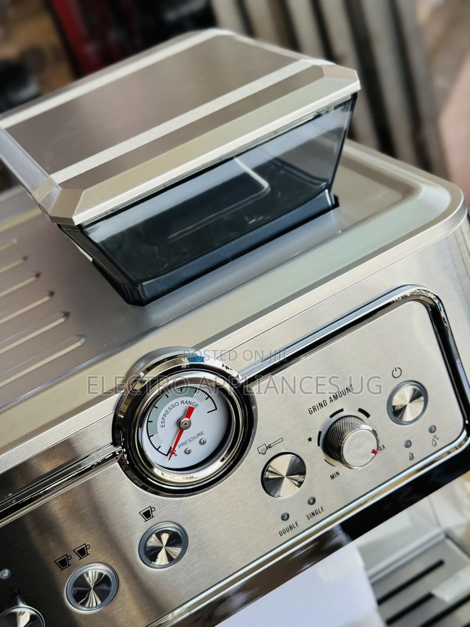 Raf Coffee Maker 2-in-1 Coffee Bean Grinder and Espresso Machine.