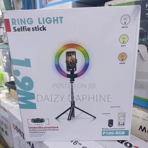 10inch Rechargeable Ring Light and Selfie Stick With Remote