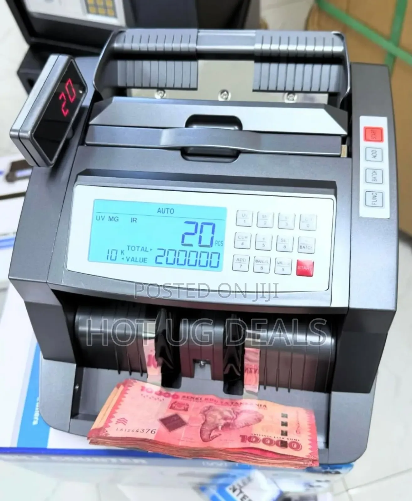 Money Bill Counter With Uv Counterfeit Fake Note Bill Detection
