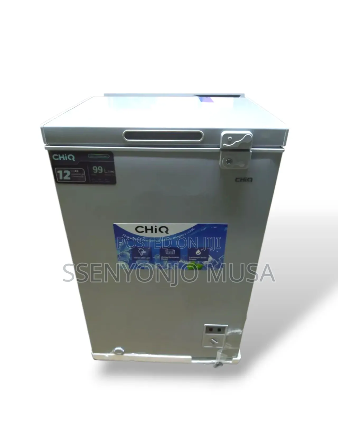 Chiq 130l Deep Freezer - Silver, German Technology
