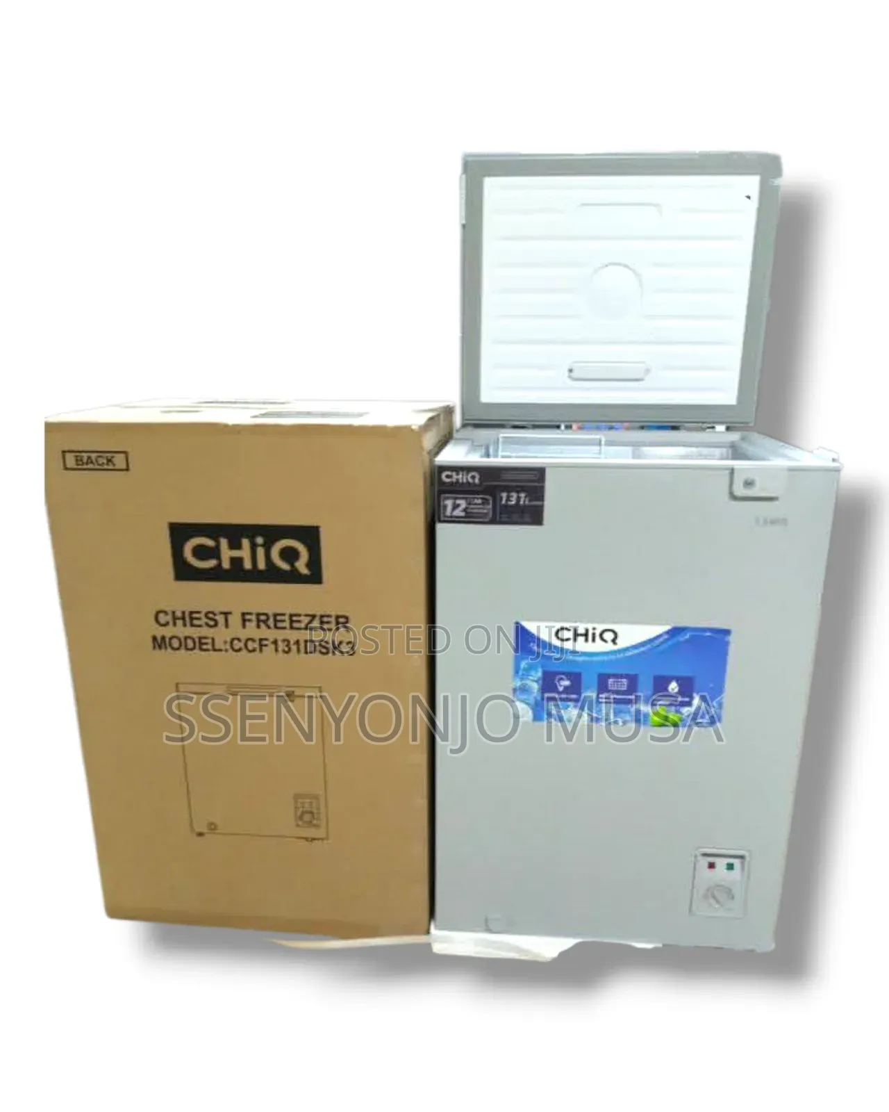 Chiq 130l Deep Freezer - Silver, German Technology