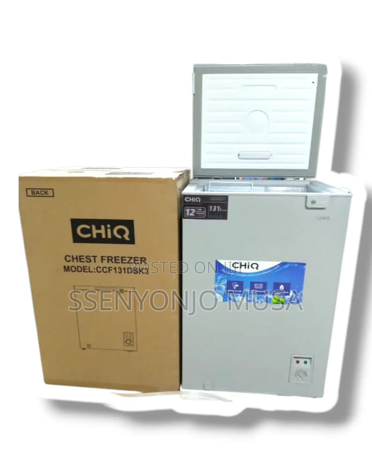 Chiq 130l Deep Freezer - Silver, German Technology