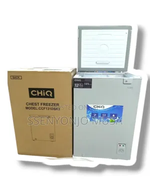 Chiq 130l Deep Freezer - Silver, German Technology