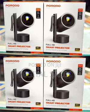 Porodo Full Hd Smart Projector Auto Focus Keystone