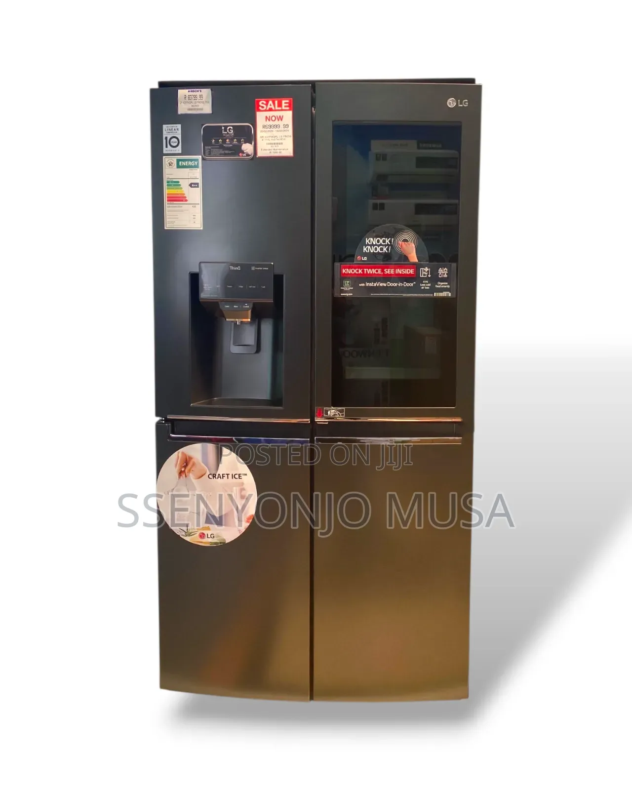 Lg 674l Side-by-Side Fridge - Knock Twice