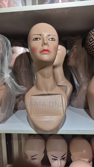 Wig Head Female Mannequin Model Realistic Head With Bust Net Cap