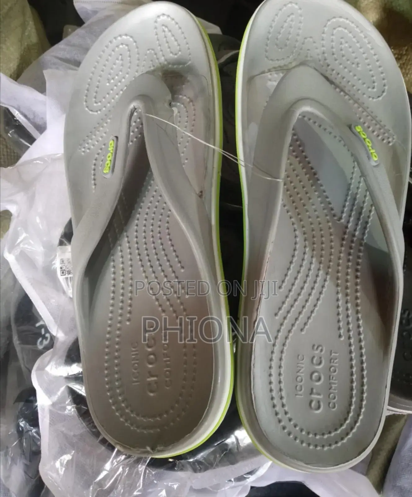 Ladies Open Grey Crocks