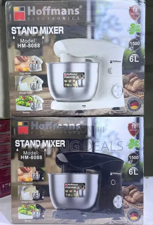Hoffmans 6l Stand Mixer Model 8080-  Silver