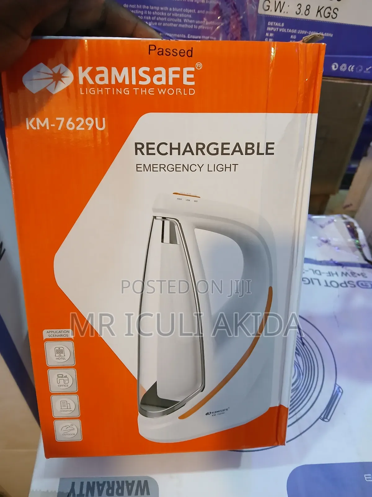 Kamisafe Km-7629u Rechargeable Emergency Light.