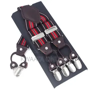Men's Braces Elastic Shoulder Strap Y Back 6 Clips
Suspenders