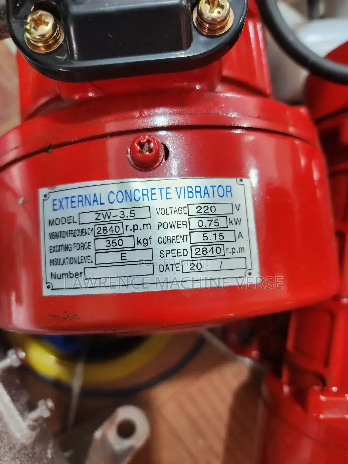 Concrete Vibrator Motor 0.75kw/1hp
