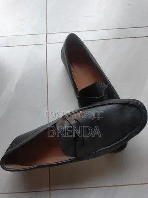 Used Lasocki Black Leather Men Size 45 Shoes