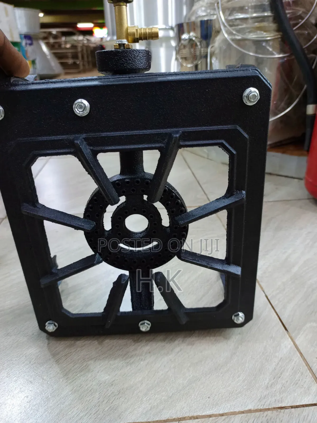 Portable Single Burner Cast Iron Gas Stove.