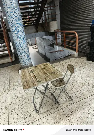 Wooden Foldable Reading Table and Chair