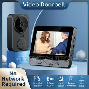 Wireless Video Door Bell - 2 Way Audio, Hd Video Recording