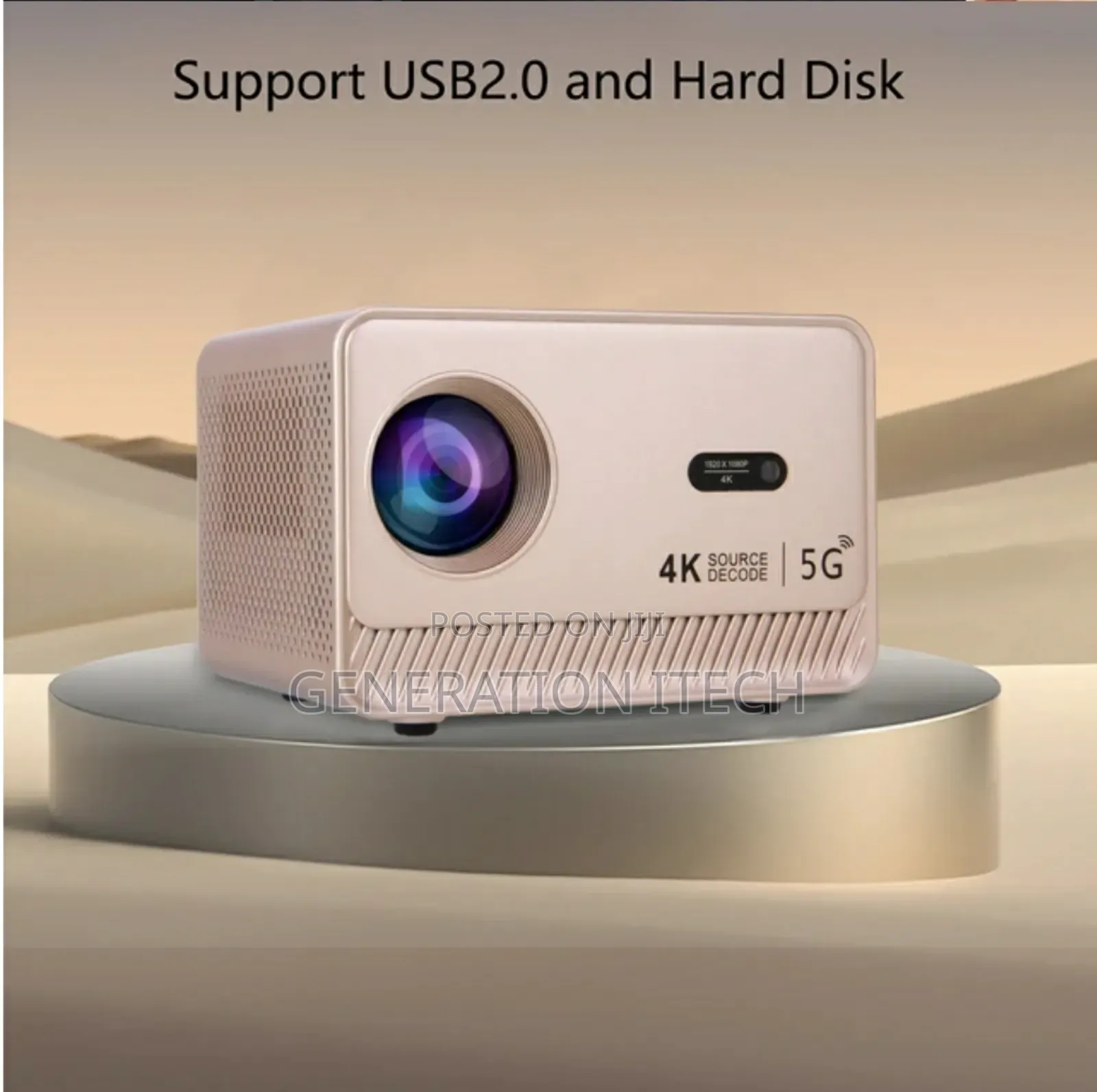 Smart Android  Projector 4k With Bluetooth, Wifi 6 And Auto Focus