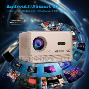 Smart Android  Projector 4k With Bluetooth, Wifi 6 And Auto Focus