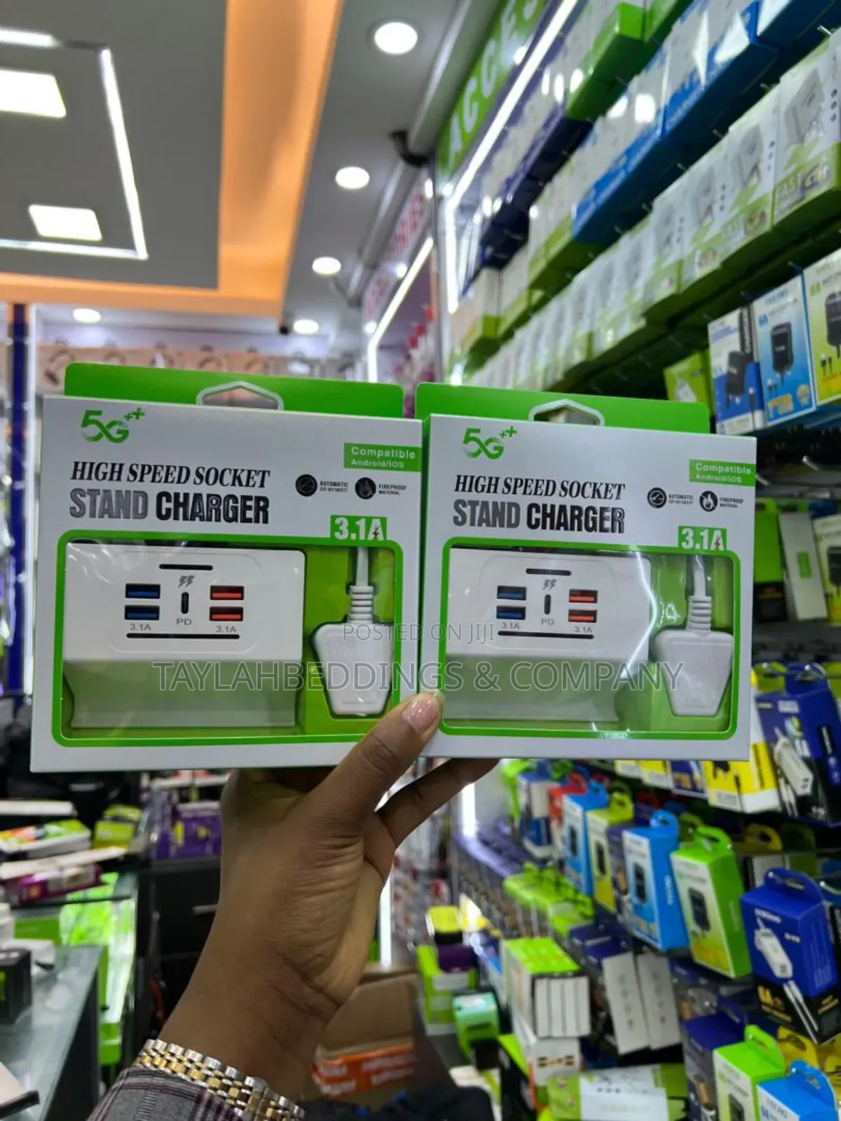 Usb Charger Hub With Mobile Stand 22w Multiple Usb Fast Charging