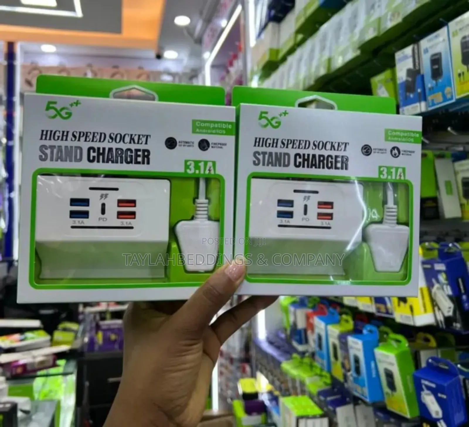 Usb Charger Hub With Mobile Stand 22w Multiple Usb Fast Charging