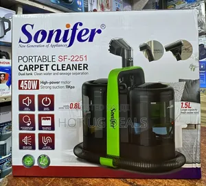 Sonifer Portable Carpet Cleaner, A Dual-tank System