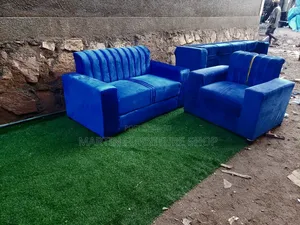 Two Seater Sofa Set Blue in Colour Available in Colour