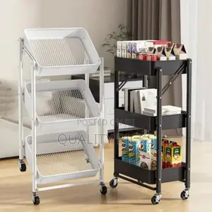 3 Tier Rolling Cart Kitchen Rack.