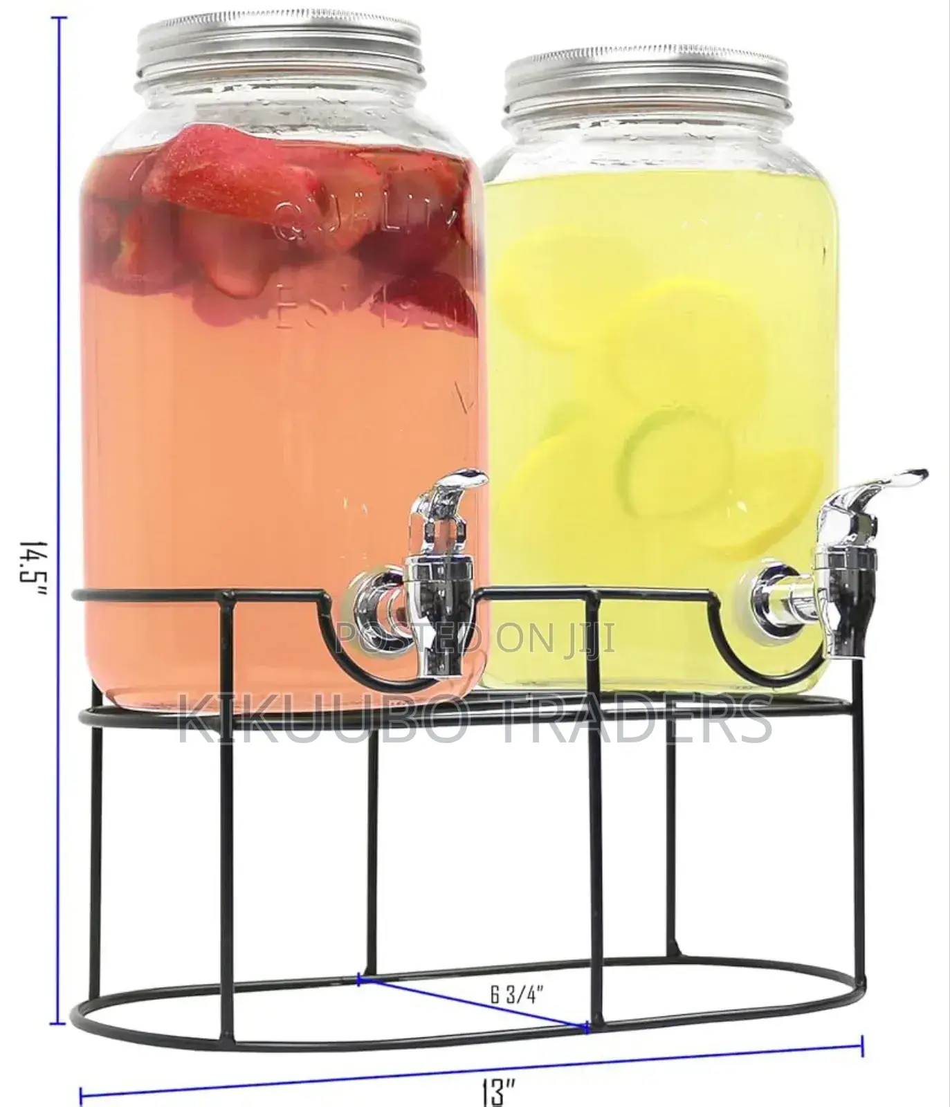 Double Glass Beverage Dispenser