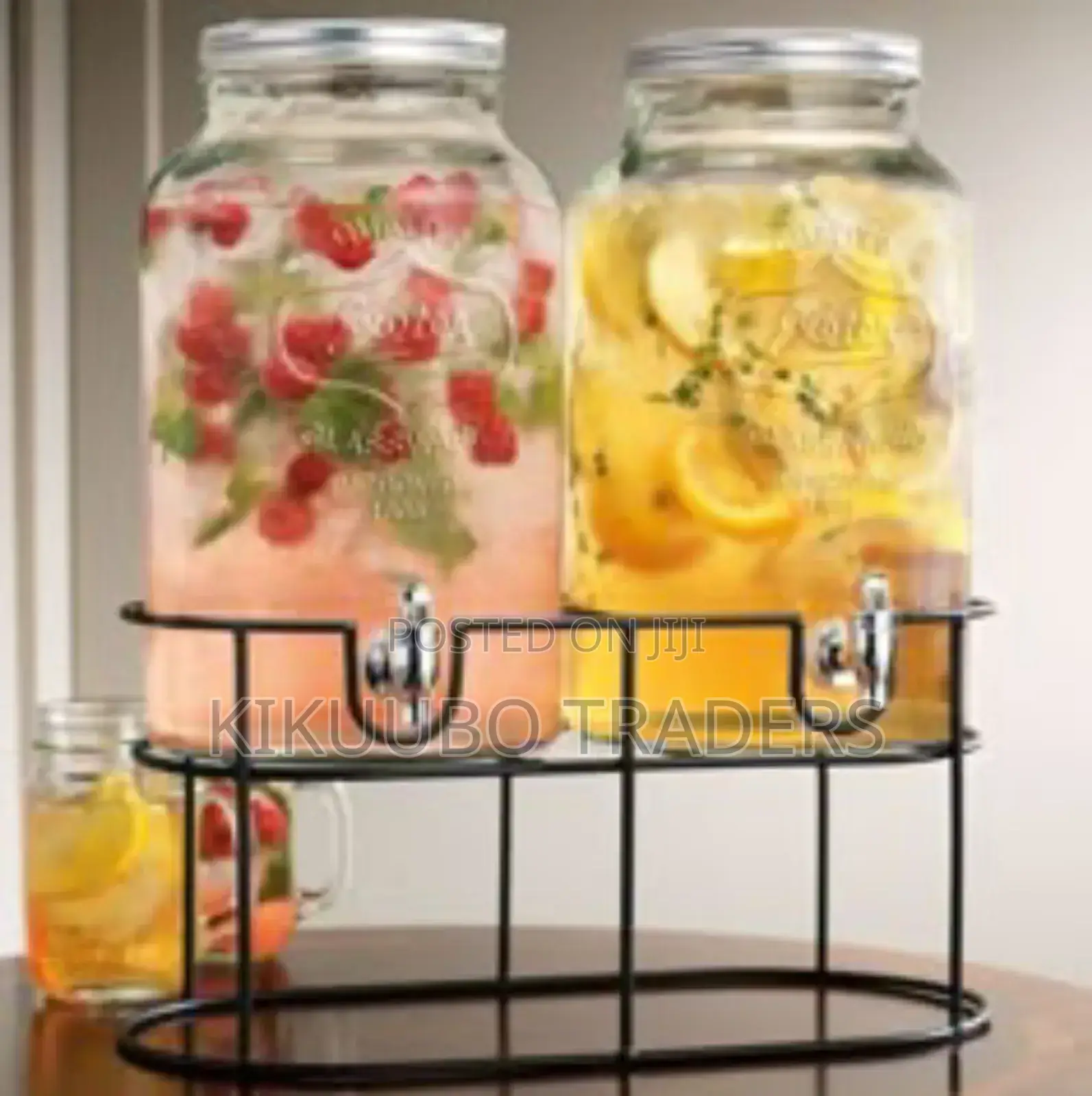 Double Glass Beverage Dispenser