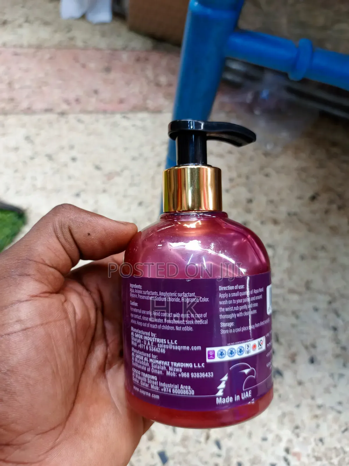 Aqua Hand Wash With A Grape Fragrance