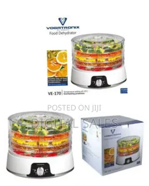 Vogatronix 6 Layer Food Dehydrator Vegetable Fruit Dryer Trays- Clear