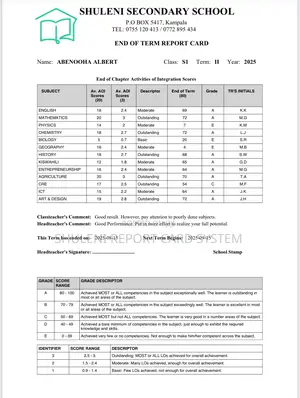 Offline Report Card System