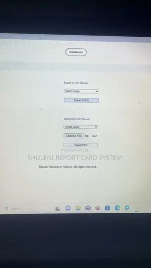 Offline Report Card System