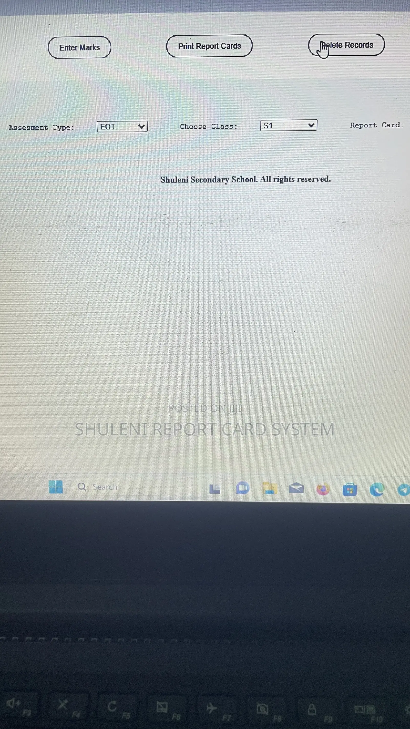 Offline Report Card System