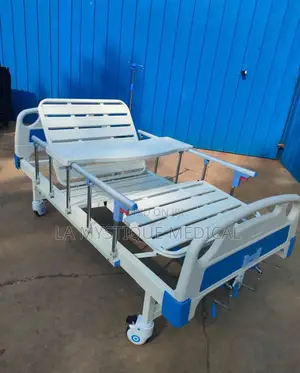 Manual Double Crank Patient Bed With Abs Boards