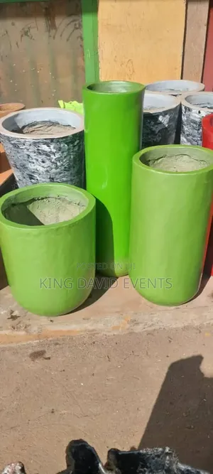 Flower Pot Made From Cement