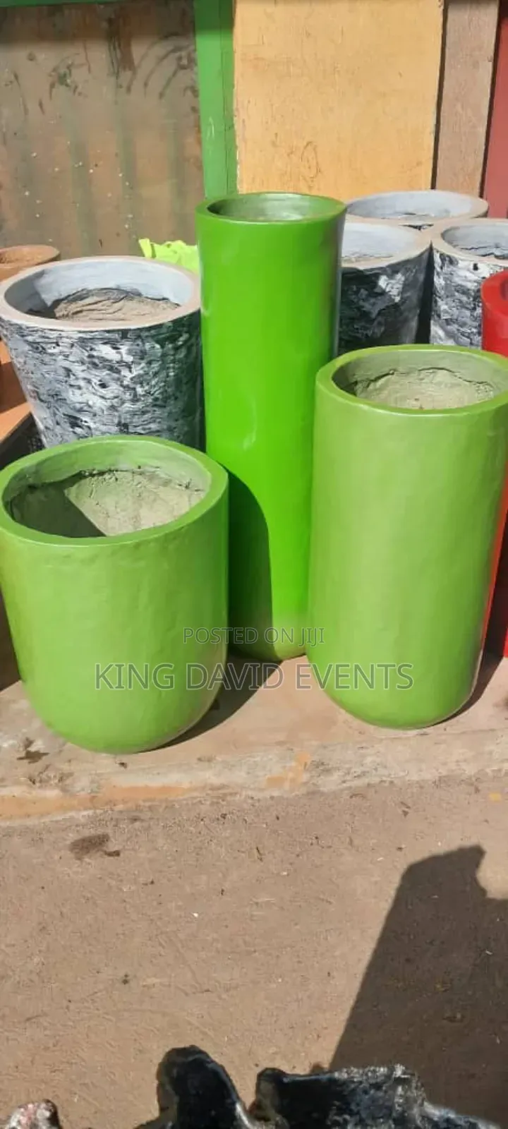 Flower Pot Made From Cement
