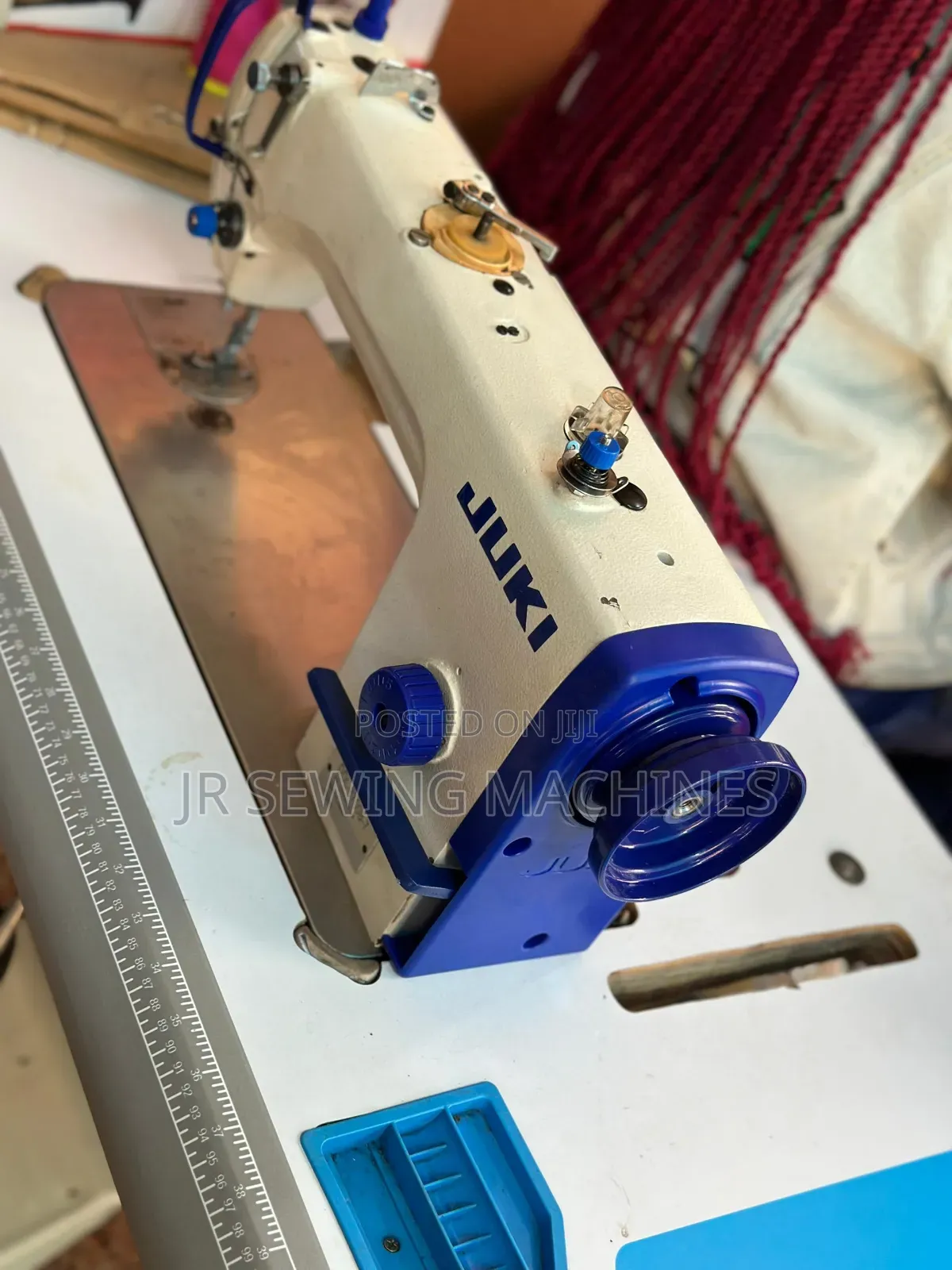 Blue Juki Motor  Sewing Machine Full Set