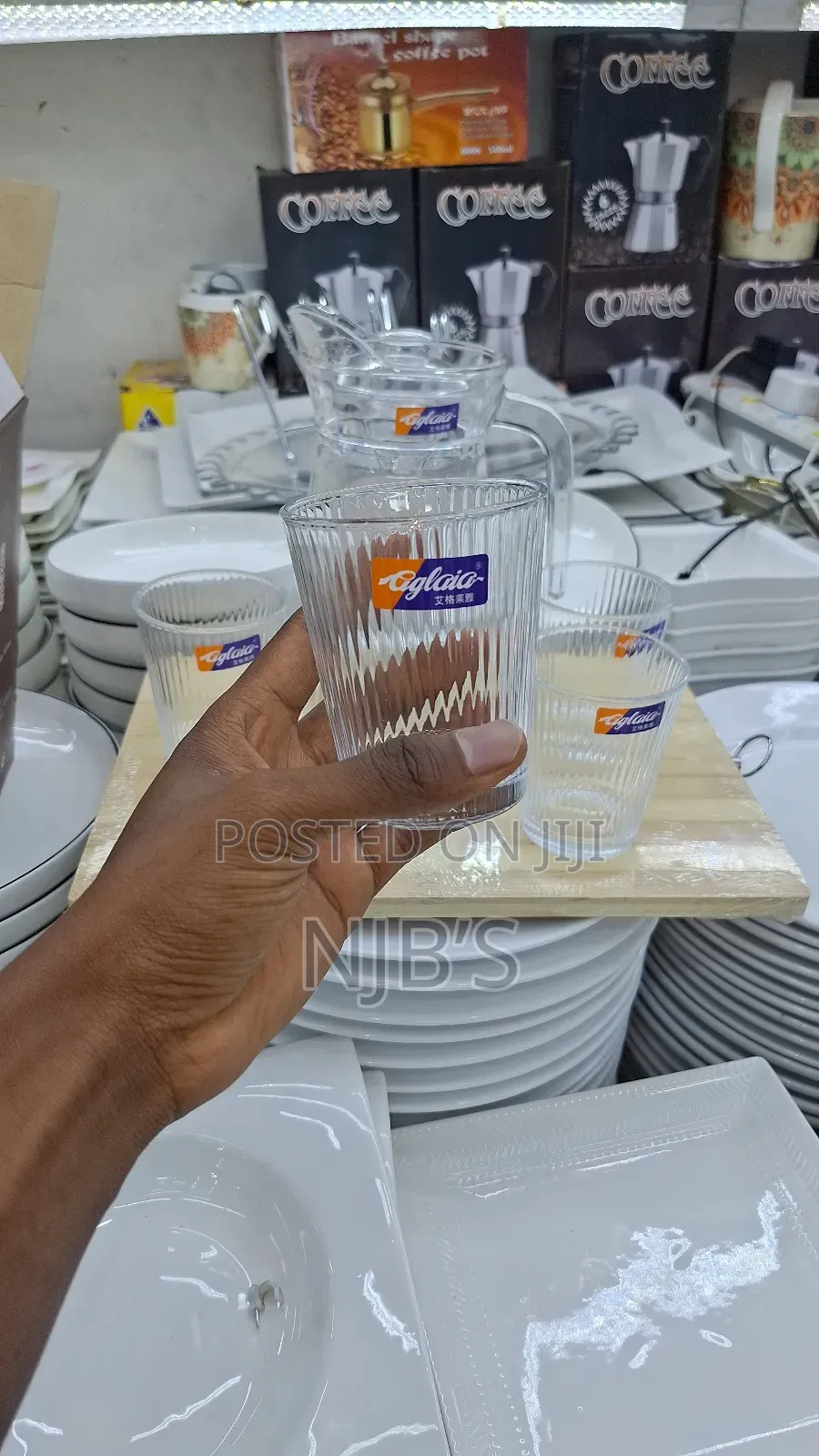Glass Jar With Glasses