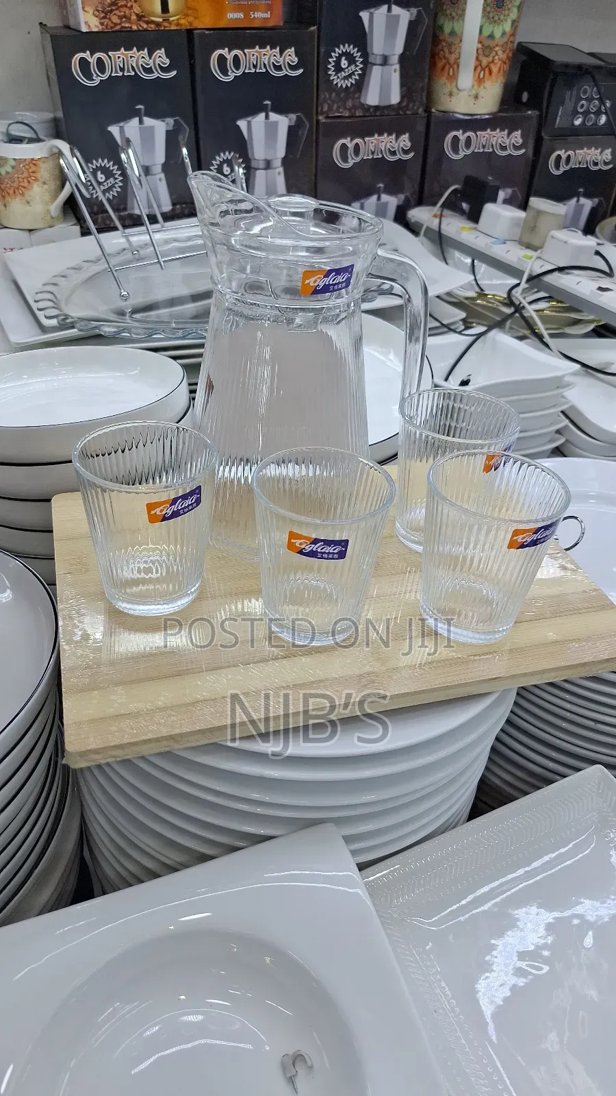 Glass Jar With Glasses