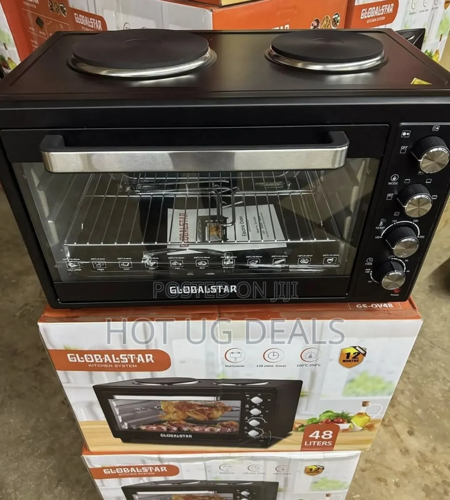 48l Globalstar Electric Oven With Hot Plate
