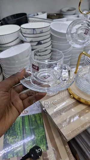 Glass Ware Cup and Saucer