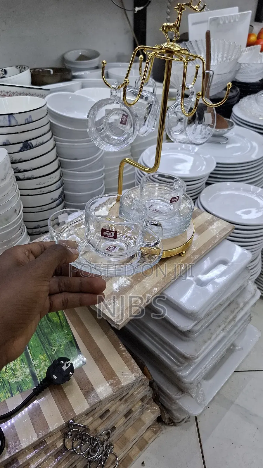 Glass Ware Cup and Saucer
