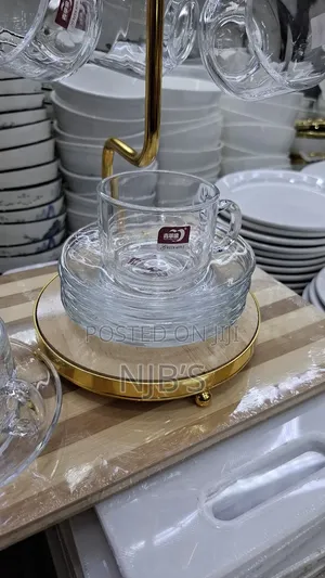 Glass Ware Cup and Saucer