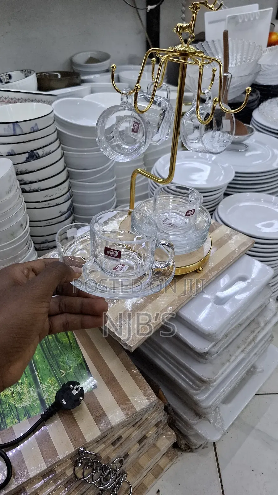 Glass Ware Cup and Saucer